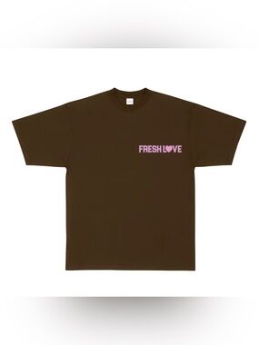Brown fresh love Short Sleeve Tee